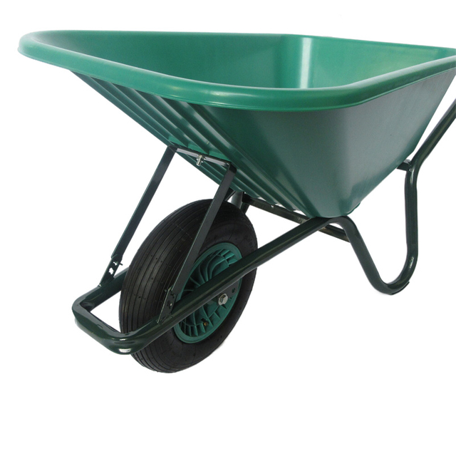 Brouette &agrave; roue pneumatique en plastique avec capacit&eacute; de chargement de 150 kg (WB6414S-2)