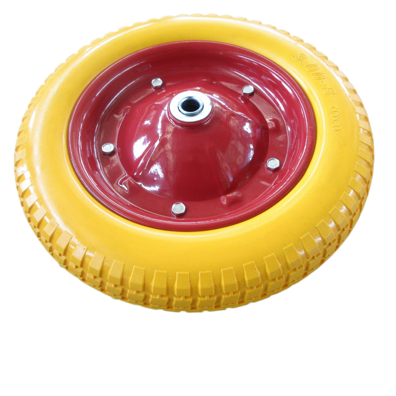 Chine vente en gros PU 13 * 3 roues de brouette